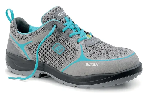 ELTEN Sicherheitsschuhe Mila Aqua Low S1 ESD - Damen Halbschuhe in Grau, Größe 37 - Arbeits- & Schutzkleidung mit Stahlkappe, antistatisch und atmungsaktiv. Ideal für Industrie und Handwerk, zertifiziert für orthopädische Anpassungen.