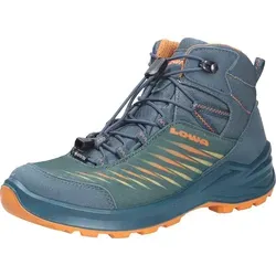 Lowa Zirrox II GTX Mid JR petrol/mango (7436) 39 - Wanderschuhe für Kinder, leicht und wasserdicht mit GORE-TEX-Membran, ideal für Abenteuer im Freien und täglichen Gebrauch.