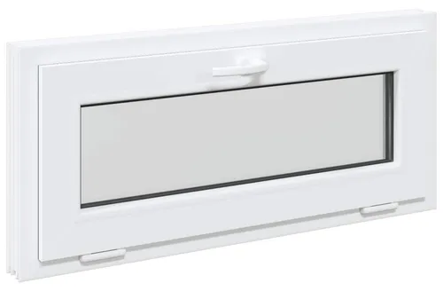 vidaXL Kellerfenster RISOR 90 x 40 cm PVC und Glas Weiß - Modernes Kellerfenster aus PVC und Glas, das Licht und Eleganz in deinen Keller bringt. Mit praktischem Kipp- und Drehmechanismus für optimale Luftzufuhr. Pflegeleicht und langlebig, perfekt für zeitgemäße Innenräume.
