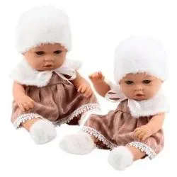 Lean Toys Lean Baby Doll Beige Kleid Hut Kragen Socken (66583647)