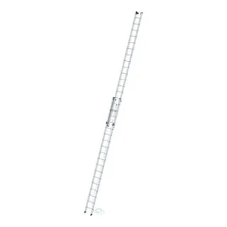 MUNK Aluminium-Seilzugleiter 2-teilig 2 x 18 Sprossen