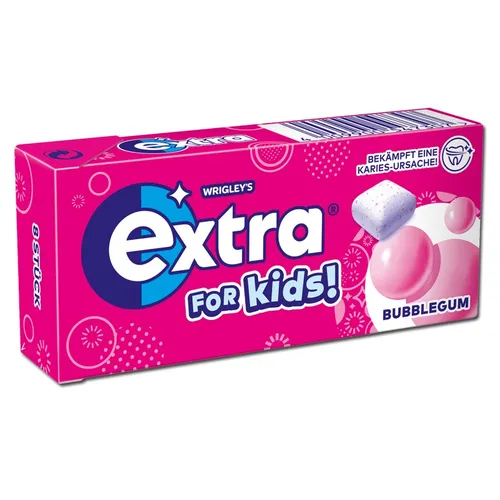  Wrigleys Extra For Kids Bubble Gum 16,5g Packung 62,50€/1kg