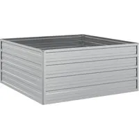 Garten-Hochbeet aus verzinktem Stahl 100x100x45 cm