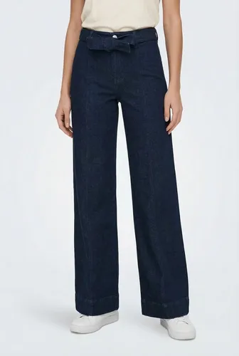 ONLY High-waist-Jeans ONLMADISON BLUSH HW WID BELT DNM GUA579 Materialmix, High Waist, Wide Fit
