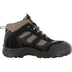 Safety-Jogger Climber S3 Sicherheitsschuhe, Stiefel, Gr. 45 - Arbeitsschuhe für Bau und Industrie, aus Echt Leder mit rutschfester PU-Laufsohle und durchtrittsicherem Schutz. Ideal für Herren und Damen, Sicherheitsklasse S3 für optimalen Schutz.