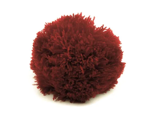 maDDma Pompon 2 Bommeln / Wollbommeln / Pompons, weinrot
