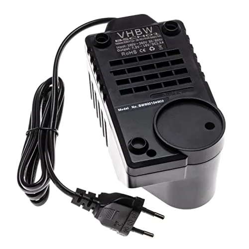 vhbw Ladegerät kompatibel mit Bosch Angle Exact 17, 22, 23, 29, 30, 40, 50, 60, 75 Werkzeug Akkus, 120W, 7,2-18V