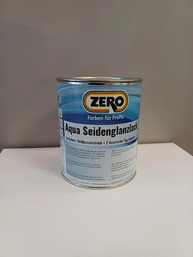Zero Aqua Seidenglanzlack weiss 0,75 Liter Weiss