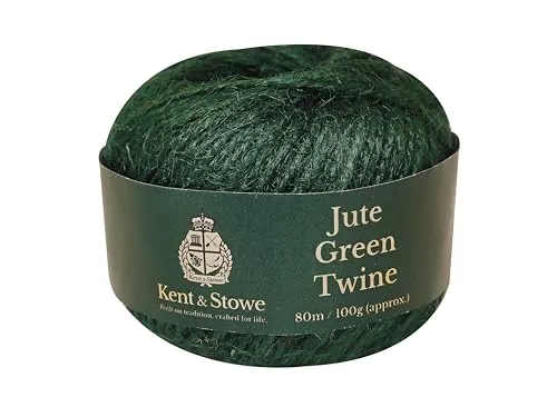 Kent&Stowe 70100800 Jute-Schnur, Grün, 80 m (100 g)