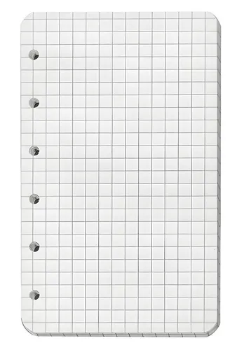 Veloflex Ringbucheinlage DIN A7, 50 Blatt kariert - Praktische Ringbucheinlage im DIN A7 Format mit 50 Blatt kariertem Papier, ideal für Notizen und Organisation in Briefkörben.