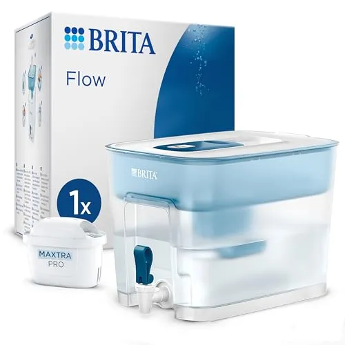 BRITA Flow Wasserfilter XXL (8,2l) – Kühlschrank-Getränkespender mit MAXTRA PRO Kartusche
