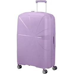 AMERICAN TOURISTER EXP TSA Star Vibe Koffer - Stylischer 77 cm Spinner Koffer in Digital Lavender, mit TSA-Schloss für sicheres Reisen und optimalem Stauraum.