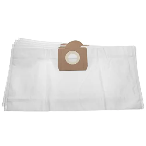 vhbw 5X Staubsaugerbeutel kompatibel mit Kärcher A 2001, K 2001, K 3011, NT 2001, NT 211, NT 3011 Staubsauger - Mikrovlies, 27,9cm x 55.35cm, Weiß