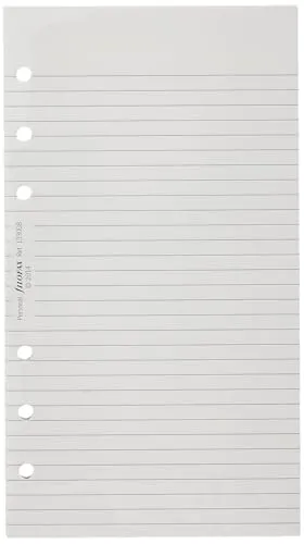 Filofax 133008 Personal Notizpapier, liniert, weiß