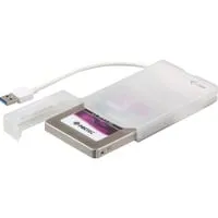 MySafe USB 3.0 Easy, Laufwerksgehäuse weiß/transparent