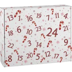 DIY Adventskalender mit Zuckerstangen Motiv zum selber Befüllen