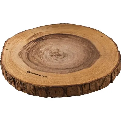 Zassenhaus Serving Board ø32 cm Akazie - Küchenzubehör, elegantes Akazienholz-Design, ideal zum Servieren von Käse, Snacks oder Vorspeisen.