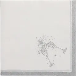 Papierservietten Silber von PAPSTAR