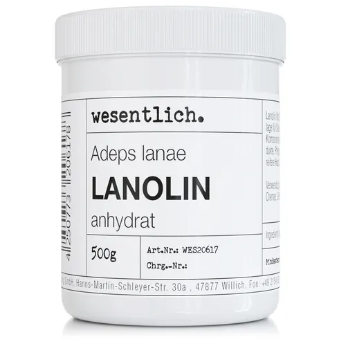 Lanolin Wollfett anhydrat 500g - wasserfrei und kaum Geruch - von wesentlich.