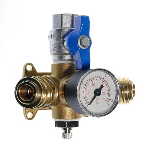 Druckluftverteiler EVM 15-2 ADV, Kupplung 2-fach Kugelhahn 1/2