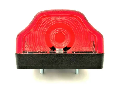 Kennzeichenleuchte Nummerschildleuchte Kennzeichenbeleuchtung Rot mit Glühbirne