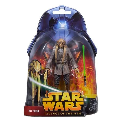 Star Wars The Black Series Kit Fisto - Jubiläums-Actionfigur (15 cm) - Actionfiguren für Kinder: Kit Fisto aus Episode III mit beweglichen Gliedern und Lichtschwert. Perfekt für Sammler und Fans, um nostalgische Szenen nachzustellen.