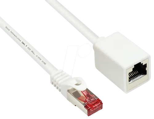 GC 8063VR-010W - Patchkabelverlängerung, Cat.6, weiß, 1 m