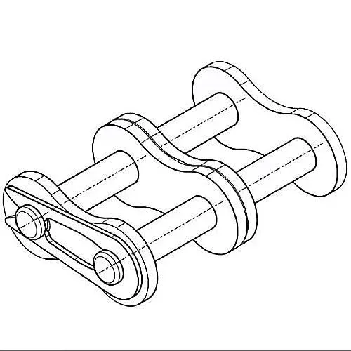 Produktbild Steckglied 08 B-2 mit Feder