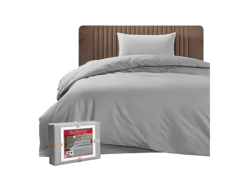 DecoHomeTextil Heimtextilmanufaktur Bettwäsche Set Bettgarnitur mit Reißverschluss Polycotton Uni