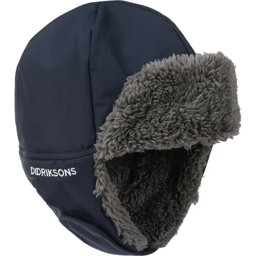 Didriksons Kid's Biggles Cap 6 - Mütze für Kinder in Blau - Mützen & Beanies, isolierend und wasserdicht mit praktischen Ohrenklappen für optimale Wärme und Schutz bei jedem Wetter.
