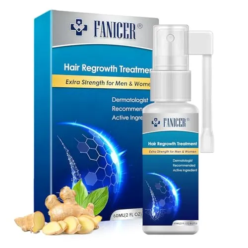 60ml Haarwachstum Serum, Hair Growth Serum, Anti-Hair Loss Spray, StäRkeres & Dickeres Haar, Zur Pflege Von DüNnem, Trockenem & BrüChigem Haar