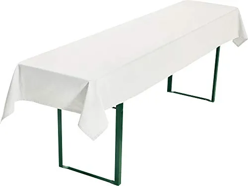 REDBEST Biertisch-Tischdecke 110x260 cm in weiß von REDBEST