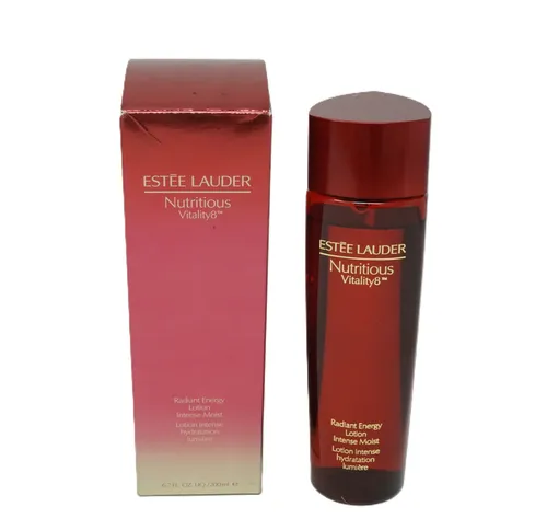 Estée Lauder Nutrious Vitality8 Radiant Energy Lotion 200 ml - Tagescreme für alle Hauttypen mit Granatapfelextrakt, spendet Feuchtigkeit und belebt die Haut für einen frischen Teint.