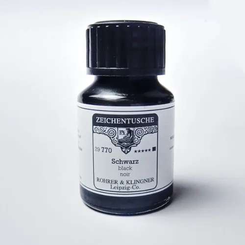 Zeichentusche Schwarz 29 770 Rohrer & Klingner 50 ml 99,00€/L