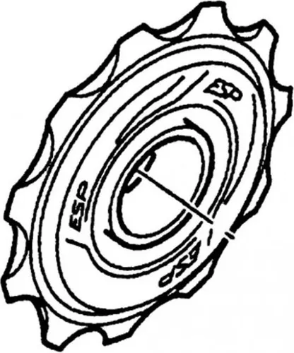 SRAM 00.0000.200.618 X7 Leitrollen für X7, schwarz (1 Paar)