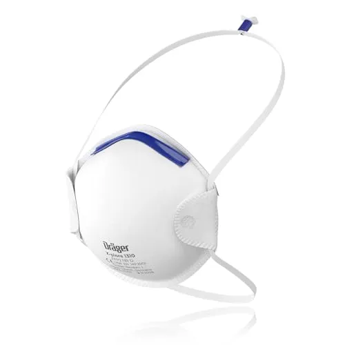 Dräger X-plore 1310 FFP1 Atemschutz-Maske | 20 Stück Mundschutz für wirksamen Feinstaub-Schutz
