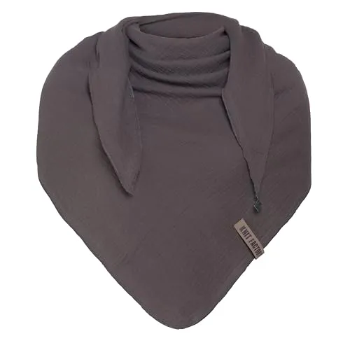 KNIT FACTORY Liv Dreieckstuch - Weiches Musselintuch aus 100% Bio-Baumwolle - Schals für Damen - Nachhaltig und umweltfreundlich, perfekt für Frühling und Sommer, mit einem großzügigen Maß von 190 x 85 cm für vielseitige Tragestile.
