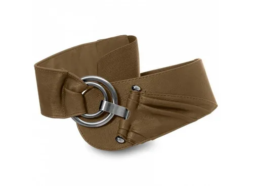 Caspar Taillengürtel GU246 elastischer breiter Damen Stretch Taillengürtel mit Gummizug