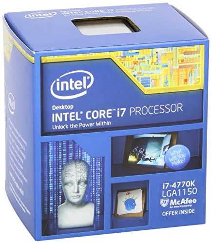 Intel Core i7 4770K Prozessor (3,5GHz, Sockel LGA1150, 8MB Cache) boxed