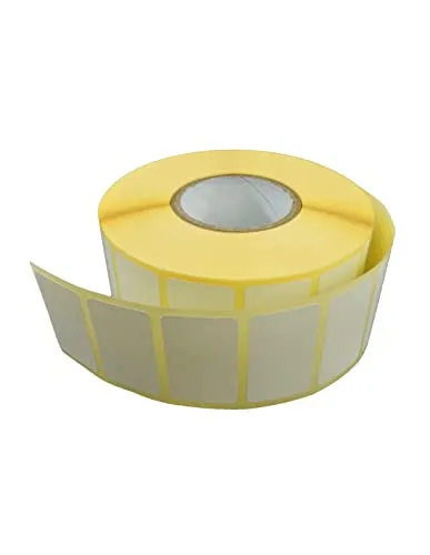Netuno 1 Rolle Thermo-Etiketten selbstklebend 32 x 20 mm 2000 Stück Klebeetiketten für Haushalt Küche Marmelade Klebeetiketten zum Beschriften Aufkleber blanko Papieretiketten Thermo Rolle 3,2 x 2 cm