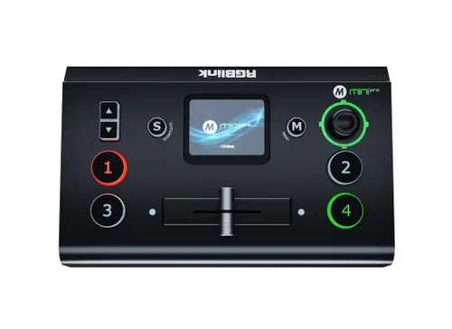 RGBLink Mini Pro V3 B-Stock - B-Stock Video Umschaltpult mit 4x 4K HDMI-Eingängen und 2 Ausgängen; ideal für professionelle Streaming-Anwendungen, unterstützt RTMP(S) für bis zu 2 Plattformen.