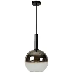 Lucide Hängeleuchte Marius - Höhenverstellbare Pendelleuchte in Schwarz - Stilvolle Hängelampe aus Glas, 30x150x30 cm, höhenverstellbar für individuelle Lichtgestaltung. Ideal für moderne Innenräume.