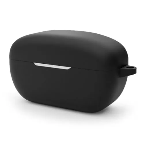 Attach Silikonhülle Schutzhülle Kompatibel mit Sony WF-1000XM4 Kopfhörer Ohrhörer in Schwarz