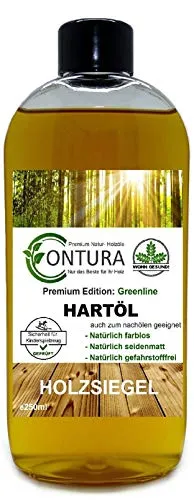 250ml Contura Premium Hartöl Holzpflegeöl Objektöl Holzpflege Holzöl Tisch Arbeitsplatten Möbelöl Holzschutz nachölen auffrischen pflegen Holzpflegeset Pflegemittel