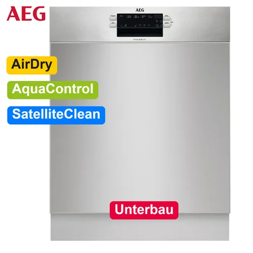 AEG FUS 5360CZM UB-Geschirrspüler 60cm A+++ - Energieeffizienter Geschirrspüler mit 5 Programmen, AutoSense und AirDry Technologie für perfekte Trocknung. Ideal für Ihre moderne Küche.