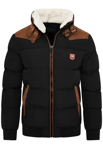 Produktbild OneRedox Winterjacke ORVARDO Herren Pufferjacke mit Kunstfellkragen