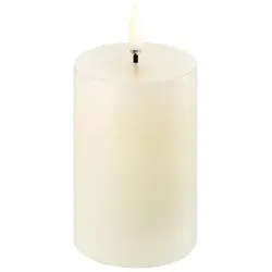 Uyuni LED Stumpenkerze 5x7,5cm ivory