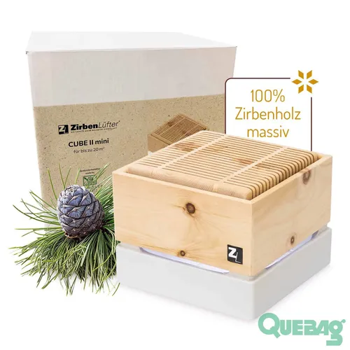 ZirbenLüfter® CUBE mini II – Luftbefeuchter für 20 m² von ZirbenFamilie
