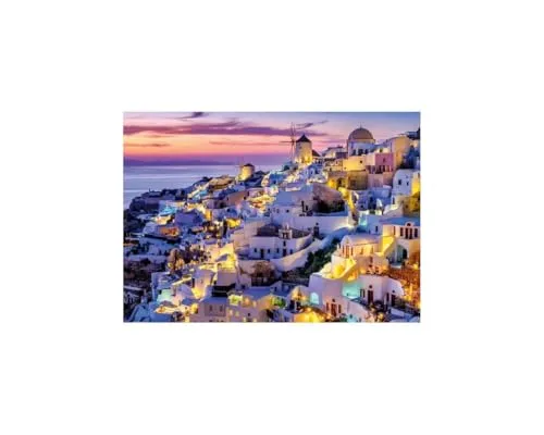 NATHAN — 1500-teiliges Puzzle — Sonnenuntergang auf Santorin — Erwachsene und Kinder ab 14 Jahren — hochwertiges Puzzle — perfekte Passform — Escape Collection — 12001532
