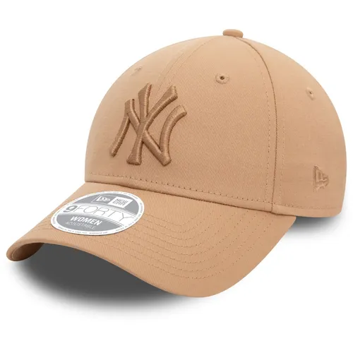 New Era WMNS League ESS 9Forty Adjustable Damen Cap NY Yankees - Verstellbare Damen Cap in Hellbraun mit schweißabsorbierendem Innenband für optimalen Tragekomfort. Perfekt für Fans der NY Yankees und stilbewusste Looks.